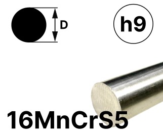 Rundstab 10,0 mm, "blank", h9, EN10278, 16MnCrS5