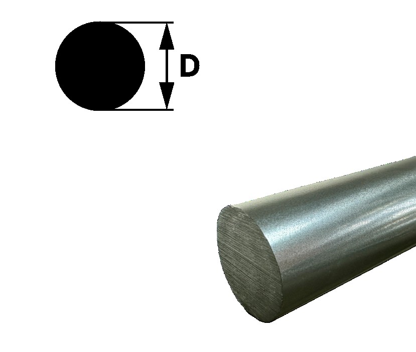 Rundstab 10,0 mm, "blank", h9, EN10278, S355J2